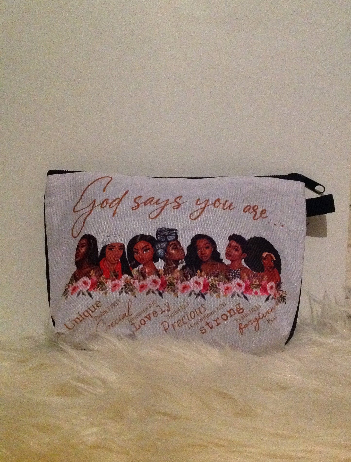 Beautifully Black Beauty Cosmetic Bag
