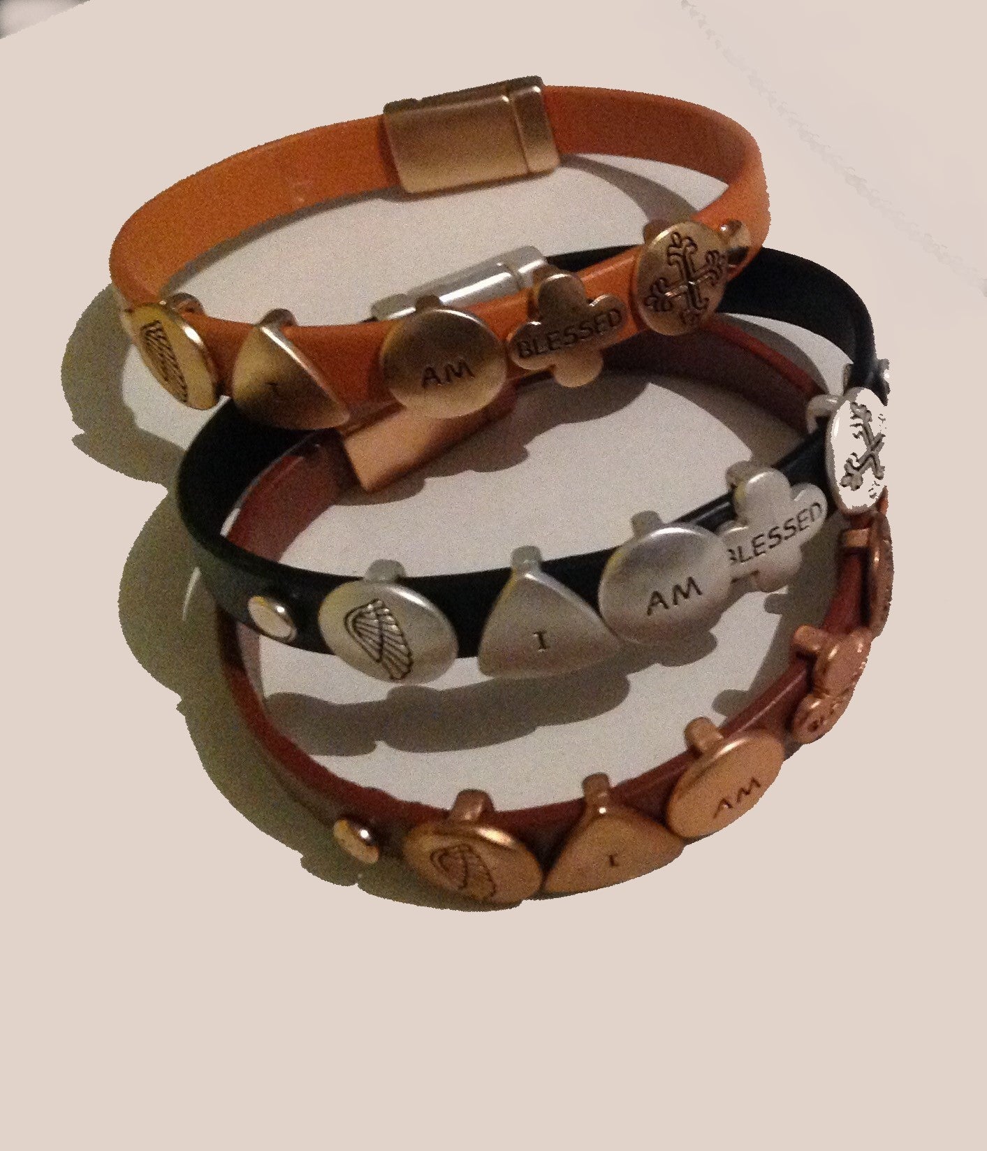 Leather Charm Bracelet