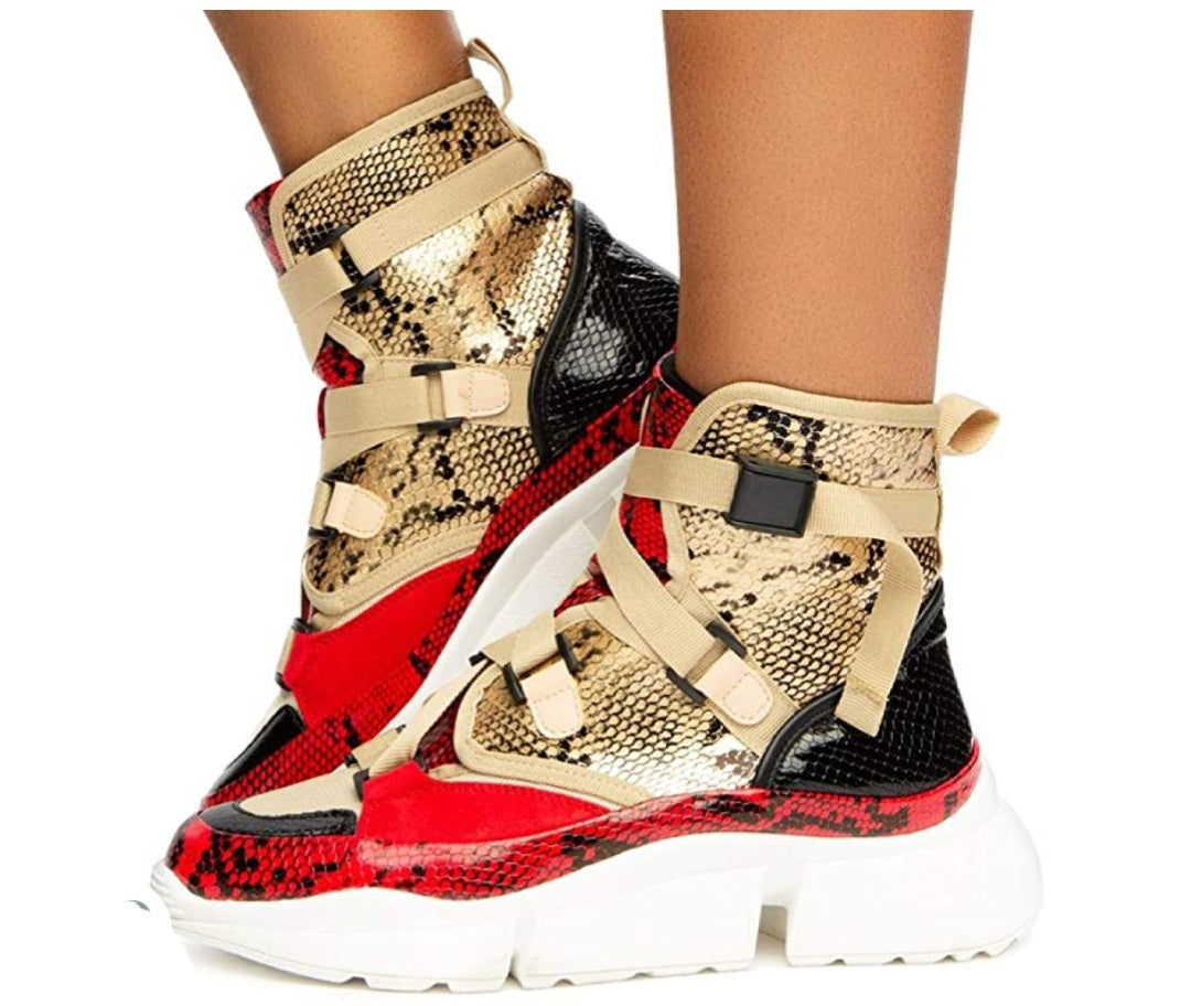 Snake Spots Hi Top Sneaker